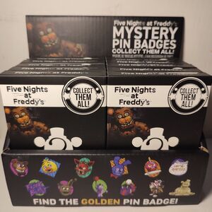 Five Nights At Freddy's Mystery Enamel Pin Badge Box Case Of 12 Boxes